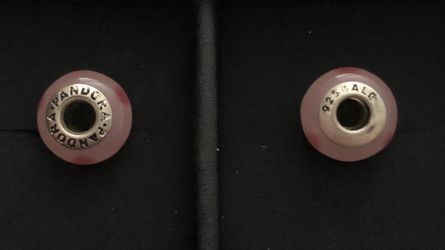 Pandora murano glass charms and silver chains