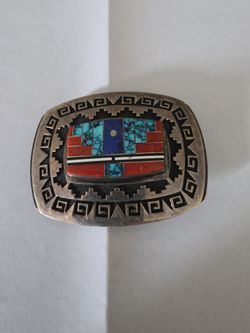 Native american handmade belt  buckle