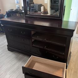 FREE bookcase, dresser/mirror, middle school aged books