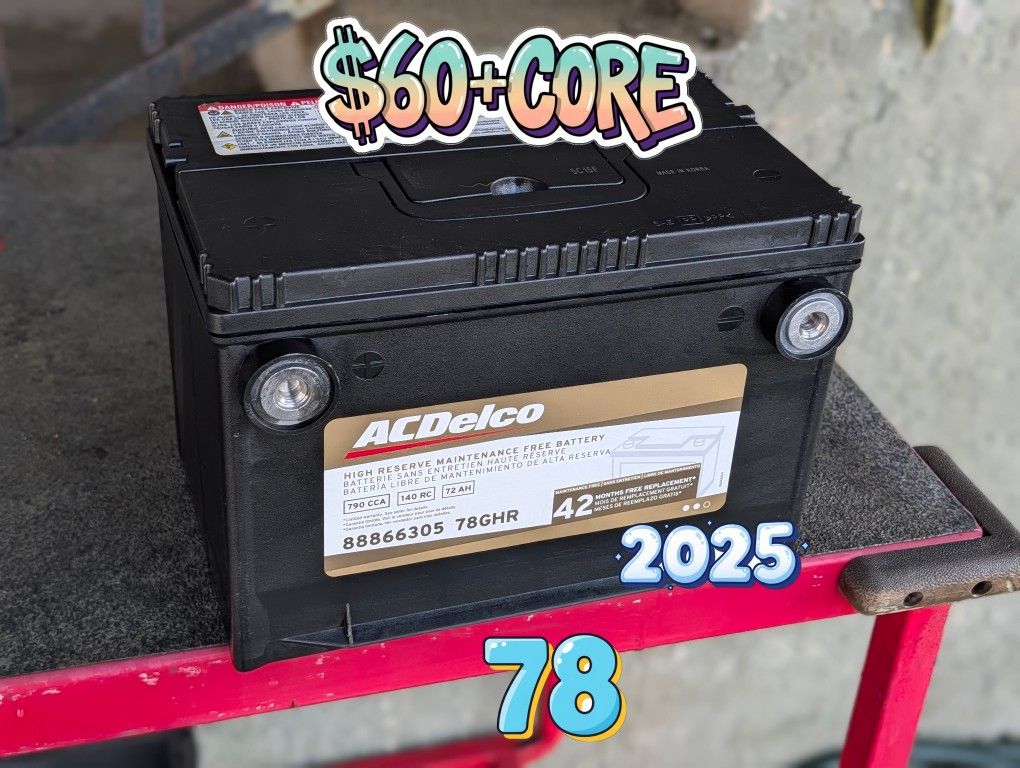 Car Battery Group Size 78