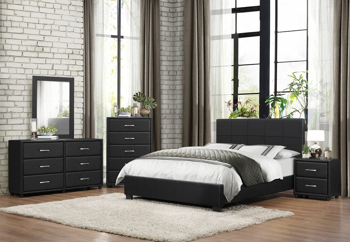 4-Pc Queen size Bedroom set. Mattress included. Special offer