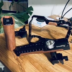 Small Rig 3 Piece Wooden Cage And Top Handle For SonyFX3