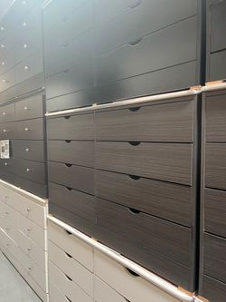 Dresser wide 8 drawers gray fully assembled- mueble ancho 8 cajones gris instalado