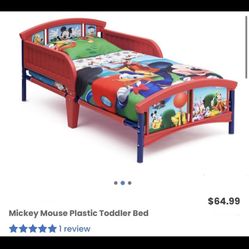 Mickey Mouse Toddler Bed Frame/ Bed/ Sleep/ Toddler/ Bed Frame/ Furniture/ Bedroom/ Mickey Mouse/ Disney 