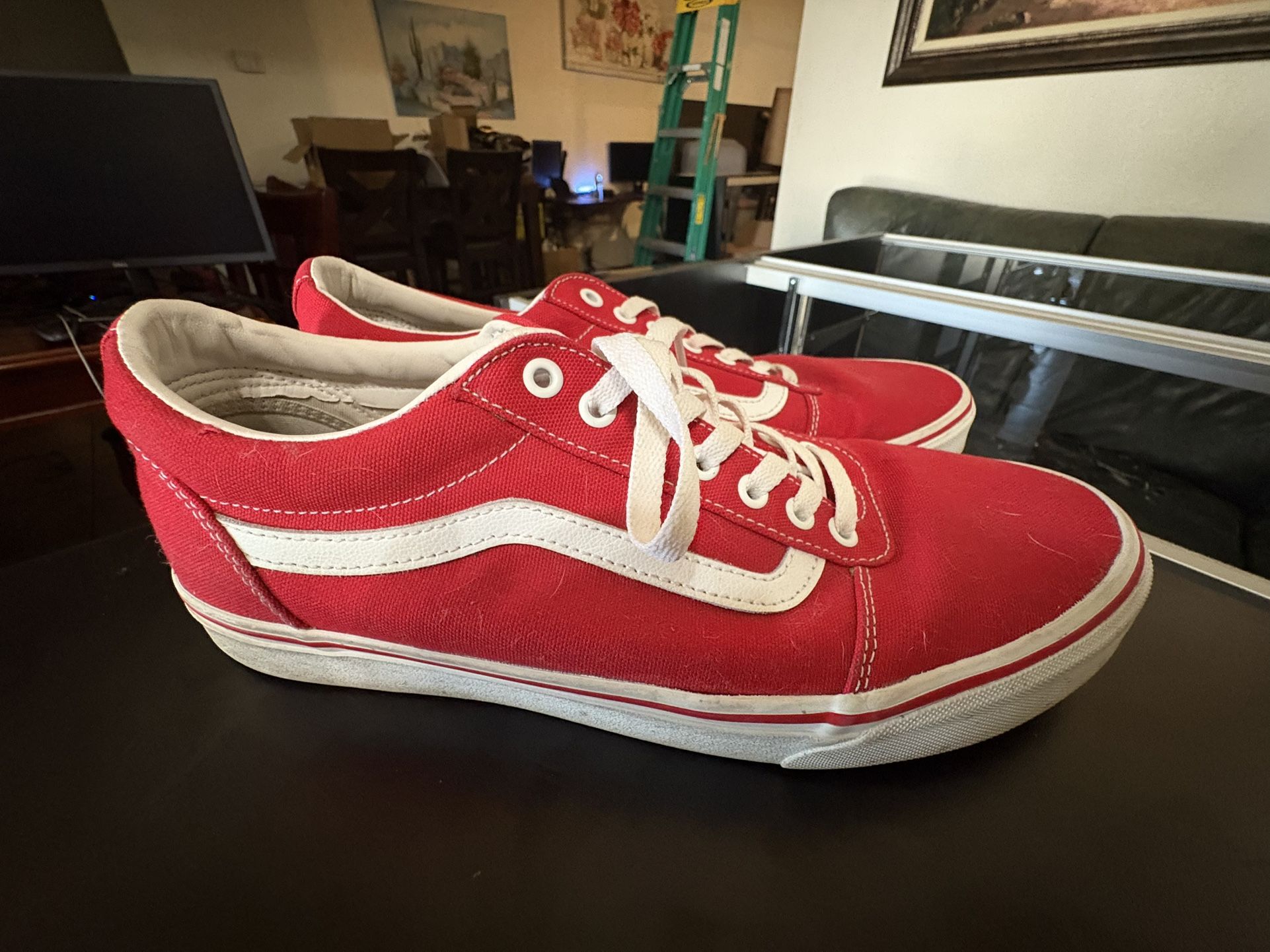 Men’s Size 12 Red Vans
