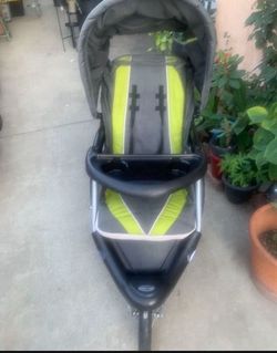 Green stroller