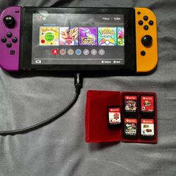Nintendo Switch Console And Games READ DESCRIPTION 