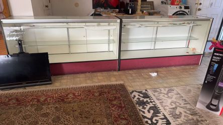 Glass display case