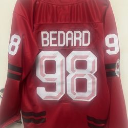 Connor Bedard Canada Red Jersey New Size Medium