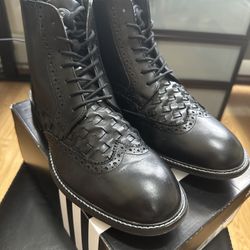 Black Leather Men’s Boots Size 11