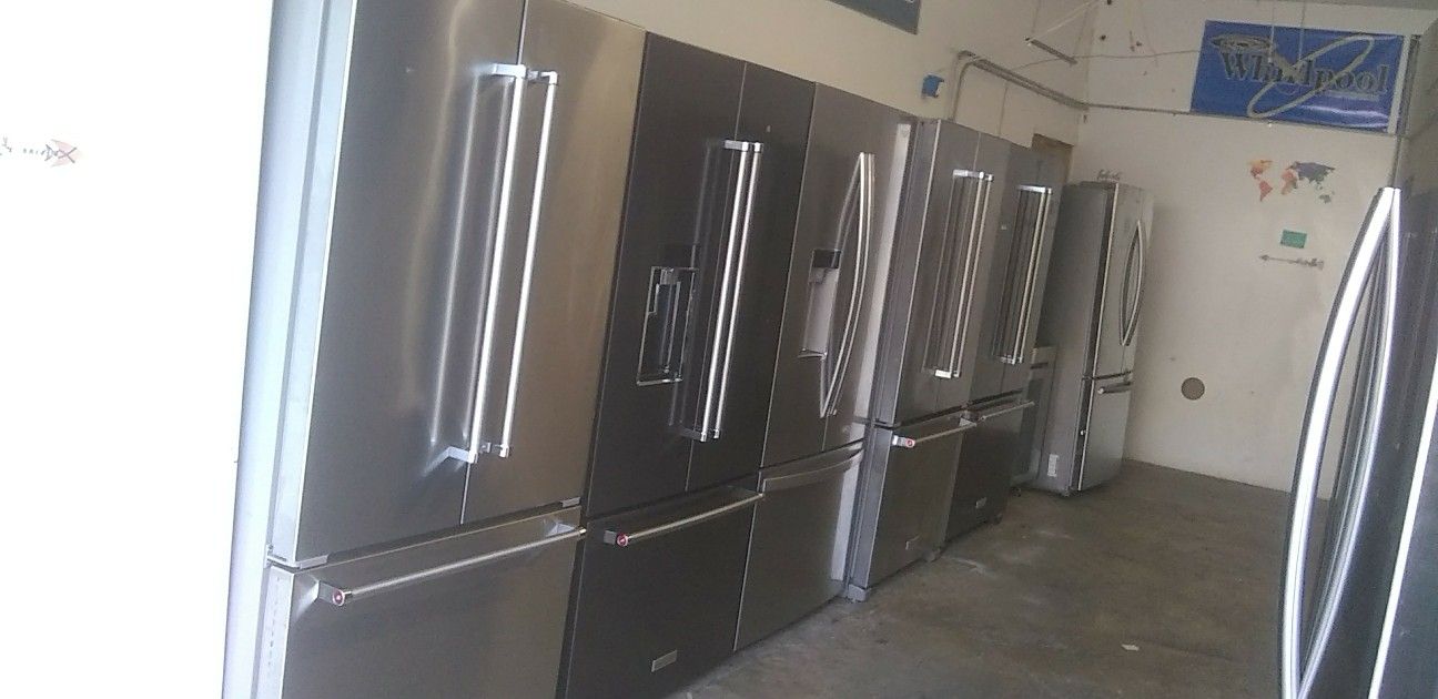 Stainless steel french door refrigerator home and kitchen appliances