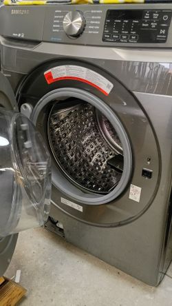 Grey front load washing great with warranty delivery available fee depends on address 🏠🛣️🚛
