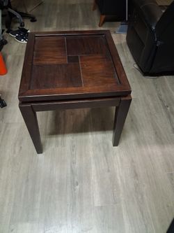 Wood End Table