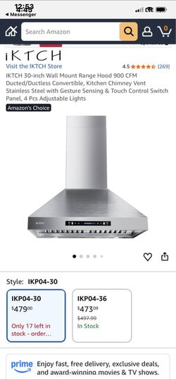 Oven Range Hood Never Used $100 W/ Remote