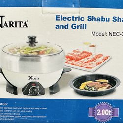 Brand New Electric Shabu Shabu And Grill Cooker 
