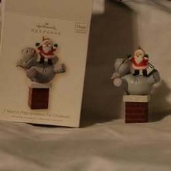 Hallmark Keepsake I Want A Hippopotamus For Christmas Ornament Magic Sound 2008
