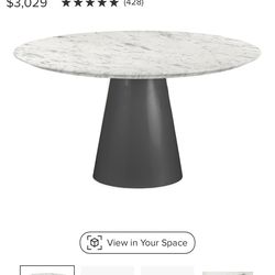 Room and Board 54” round “decker” table