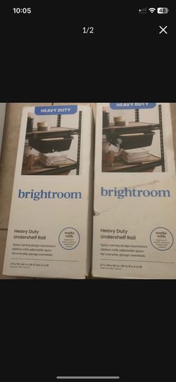 Brightroom Heavy Duty Undershelf Rail — Brand New