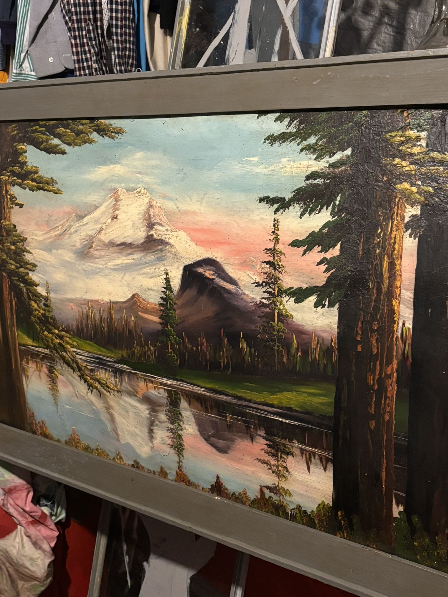 Lou Hamilton Mt Baker Chain Lake Original Painting