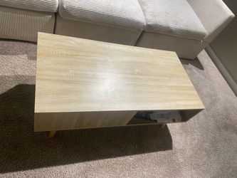 Matching Modern TV Stand & Coffee Table Set – Oak Finish