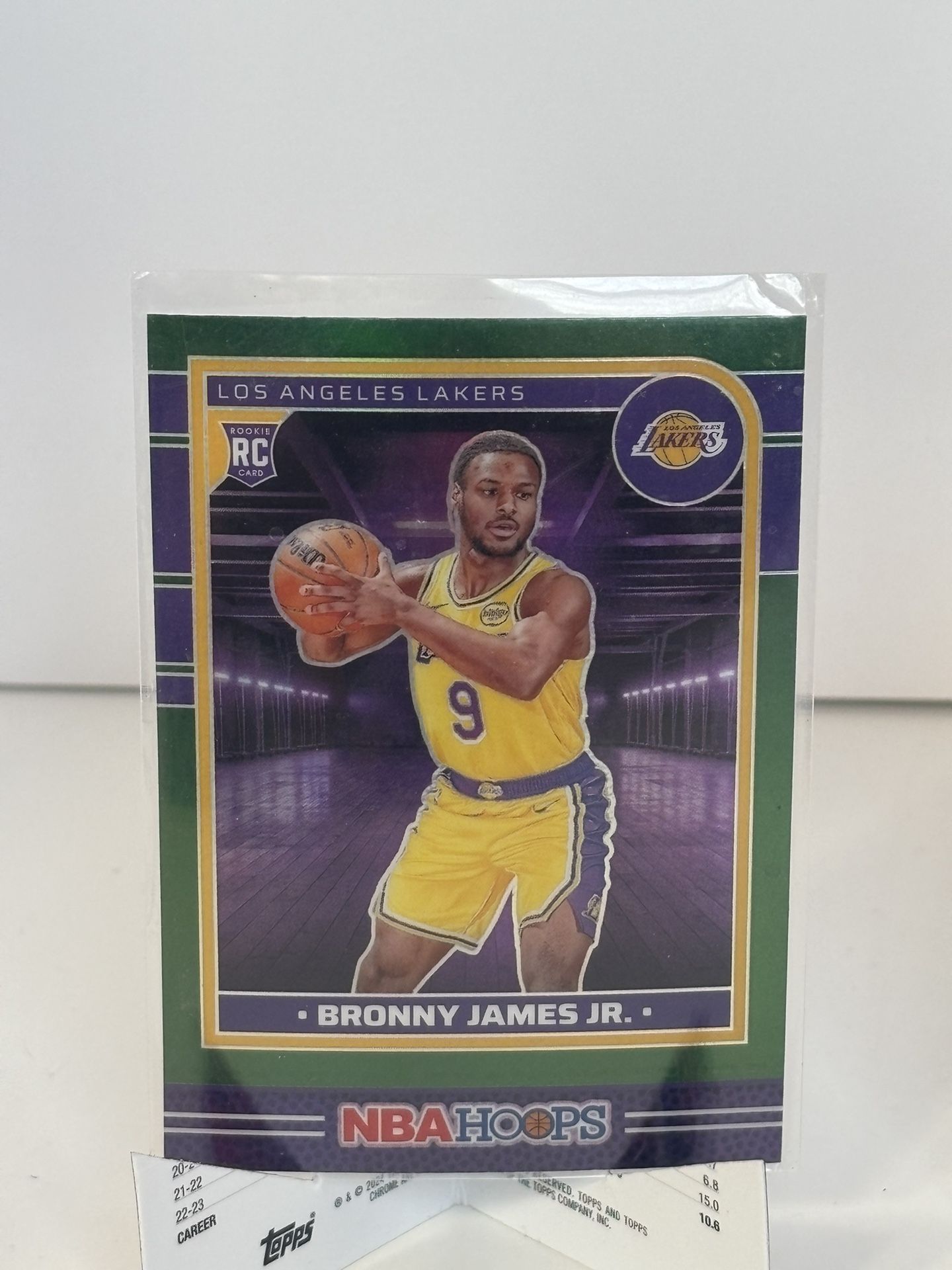 Bronny James Jr SSP GREEN Rookie Card