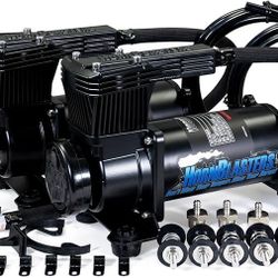 Brand new in box HornBlasters 3Q Stealth Black Dual Compressor Kit