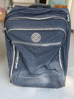 Navy Blue Kipling Suitcase