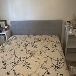 Grey Full Size Bed Frame 
