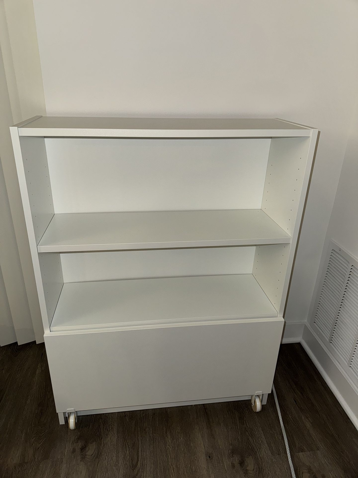 IKEA Bookcase (Brand New) With Built-in Drawer In White