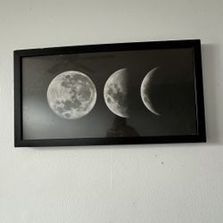 Moon Phases Frame Art Wall Hanging 