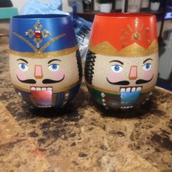 (2) What's Cracking Nutcracker Wine Glasses
