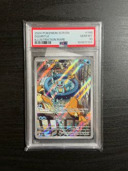 2024 POKEMON SCR EN-STELLAR CROWN ILLUSTRATION RARE #148 SQUIRTLE PSA 10
