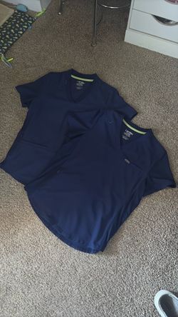 Landau Navy Scrub Tops