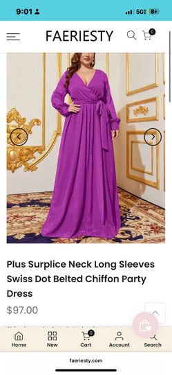Purple Floor Length