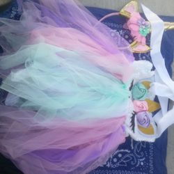 New- Girls Unicorn Princess Toddler Dress Sz 6