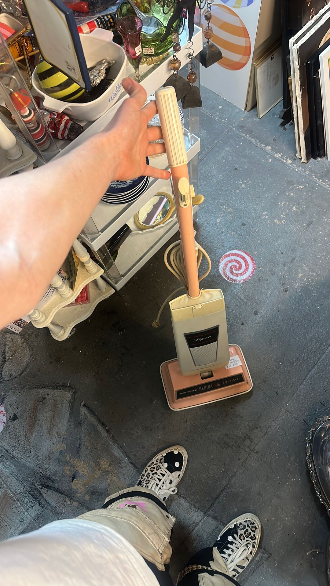 Vintage Regina Vacuum Cleaner Pink