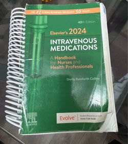 Elsevier Intravenous Medications Handbook 2024 – Like New