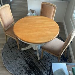 Dining Table 36” Round With Leaf Extension P Pop p Pop p