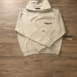 Essentials (light oat) hoodie