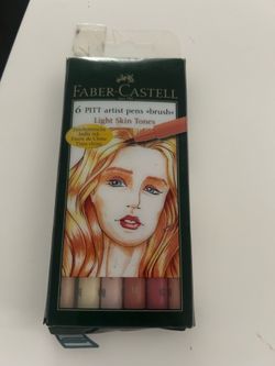 Faber Castell Pitt Artist Markers, Light Skin Tones, Brush Tip, New, #167162