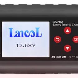 Lancol CAT-500 12V Battery Tester 8A Battery Charger Maintainer Fully Automatic Trickle Charge For Lead Acid Lithium Batteries  Item is new but box is