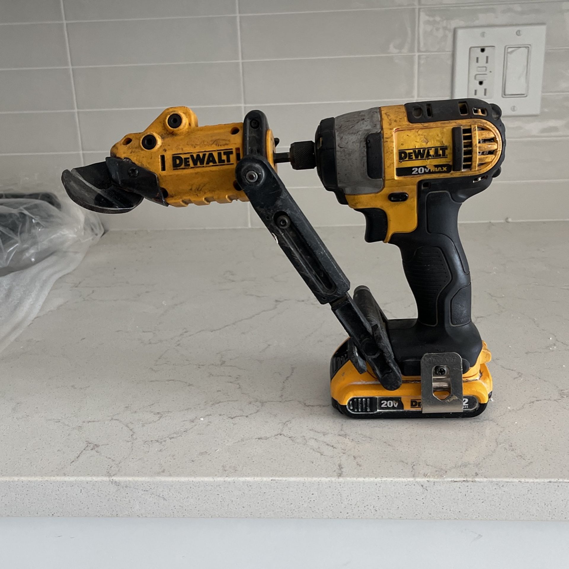 Dewalt 20V Impact Drill With Cutting Adapter & Battery $100