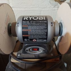 Ryobi 6" Bench Grinder. 1/2" Arbor With Stand