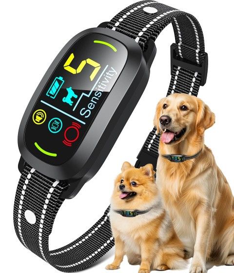 Oliry Smart Al Bark Collar for Large Medium Small Dogs, Anti Barking...