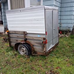 8 foot box trailer,bill of sail,no title
