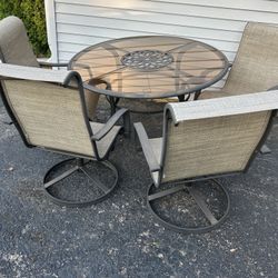 Patio table and chairs