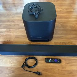 Roku Streambar Soundbar and Subwoofer