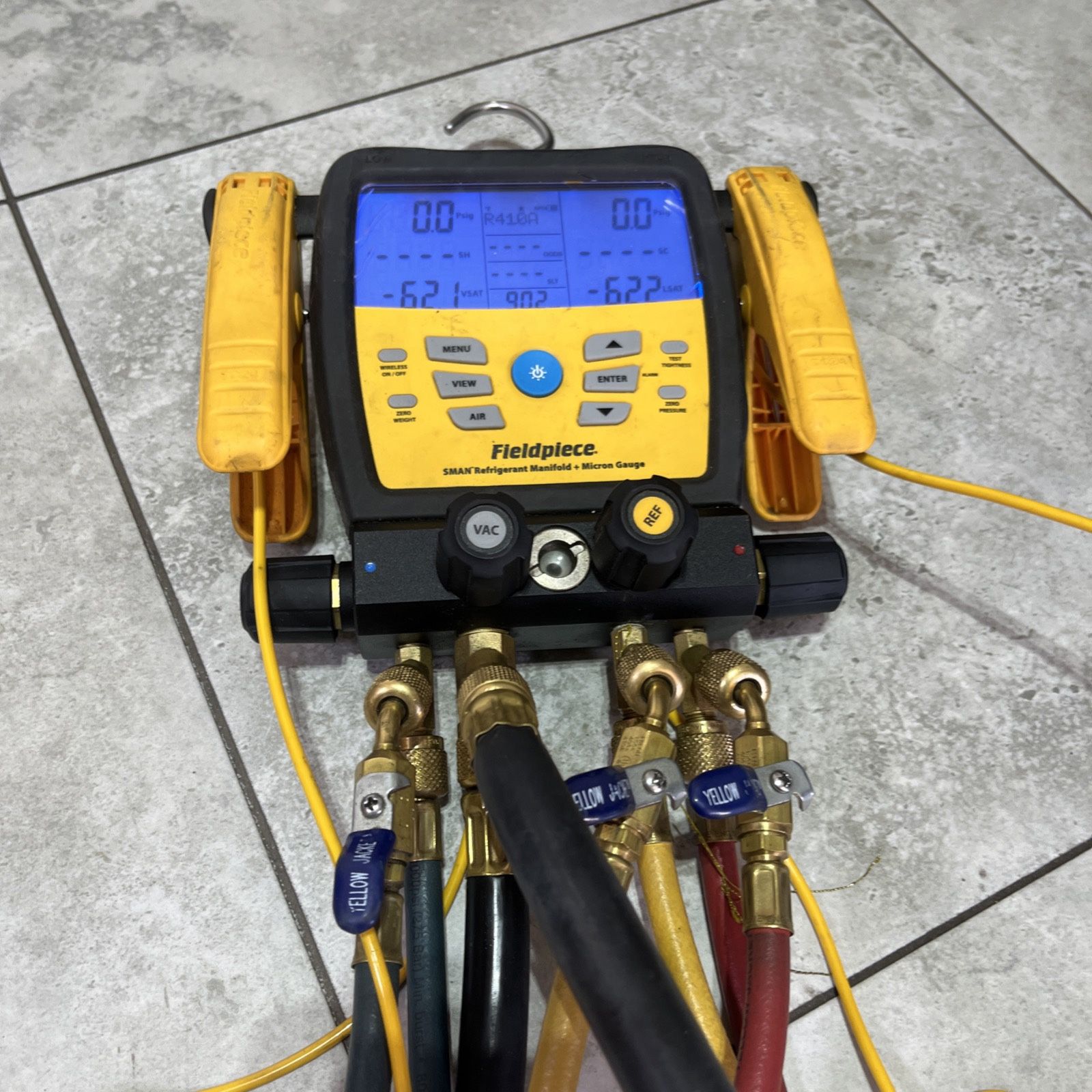 FIELDPIECE SM480V WIRELESS 4-PORT DIGITAL SMAN REFRIGERANT MANIFOLD+MICRON GAUGE