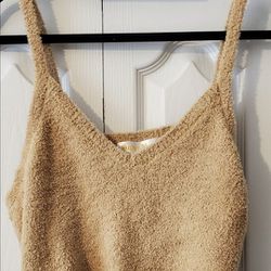 Super Cute Plush Crop Sweater Camisole (1X) Thumbnail