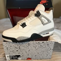 Jordan 4 White Cement